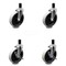 Service Caster 5 Inch Thermoplastic Wheel 1-1/2 Inch Expanding Stem Caster Set with 2 Brakes SCC-EX05S510-TPRS-112-2-SLB-2 - alternate 1